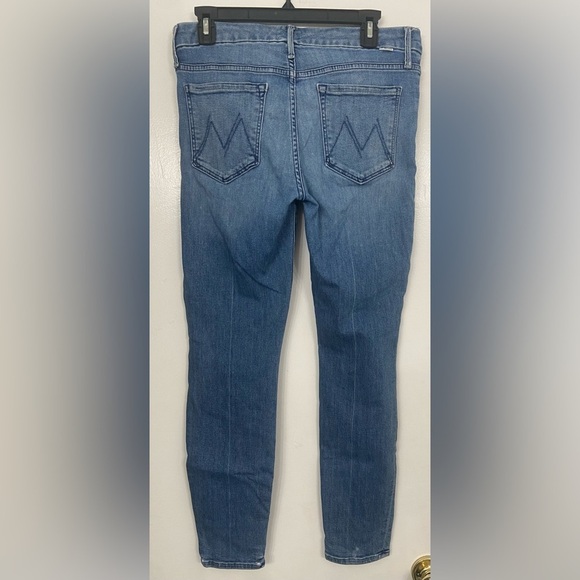 MOTHER The Looker Ankle We The Animals Skinny Jeans Blue Size 30 - Picture 5 of 12